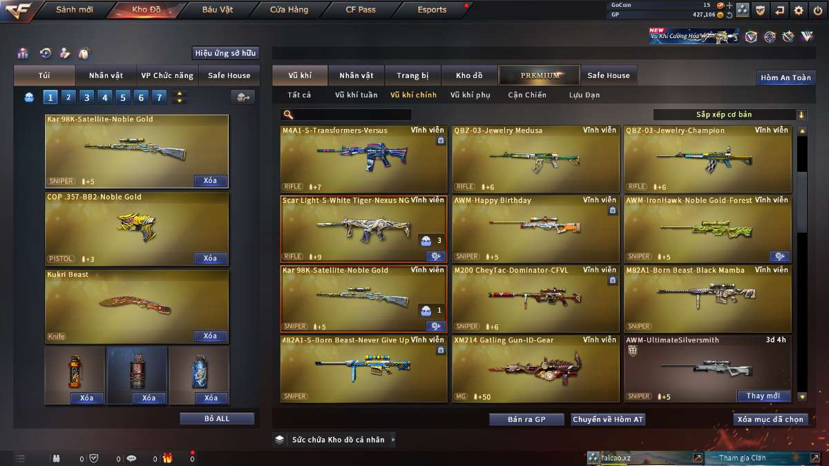 shop acc cf uy tin gia re